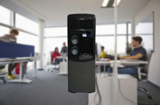 Office with Plumbed-In Water Coolers in cambridge
