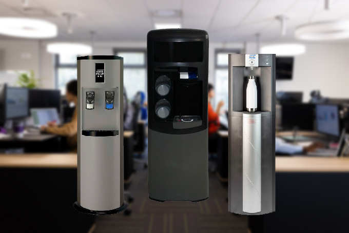 Office with Plumbed-In Water Coolers in halifax